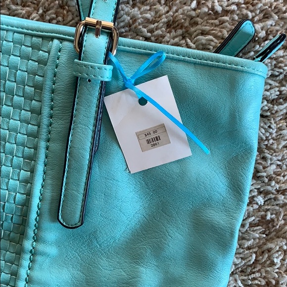 NWT Large Light Mint Green/Aqua Bag - Picture 3 of 5